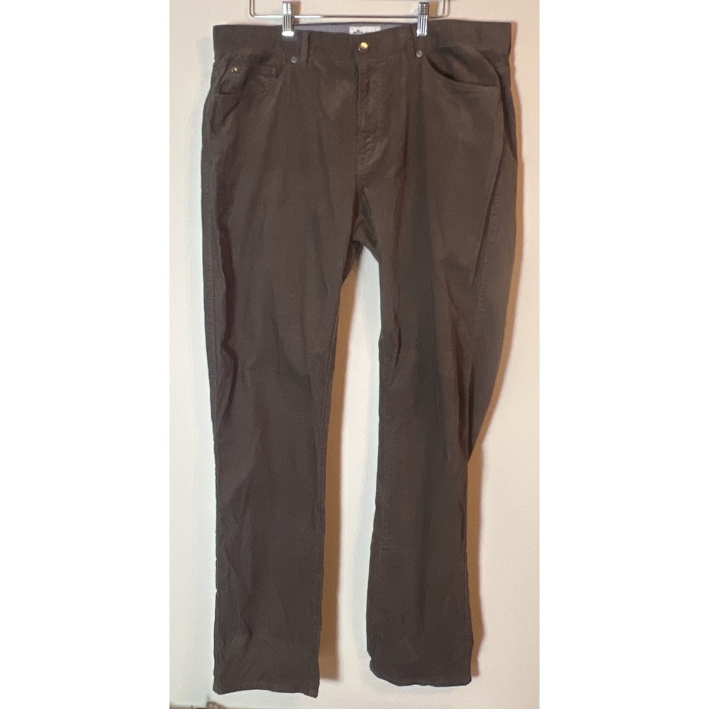 Peter Millar Men's Crown corduroy Superior Soft Sz 36 Five-Pocket Pant Brown